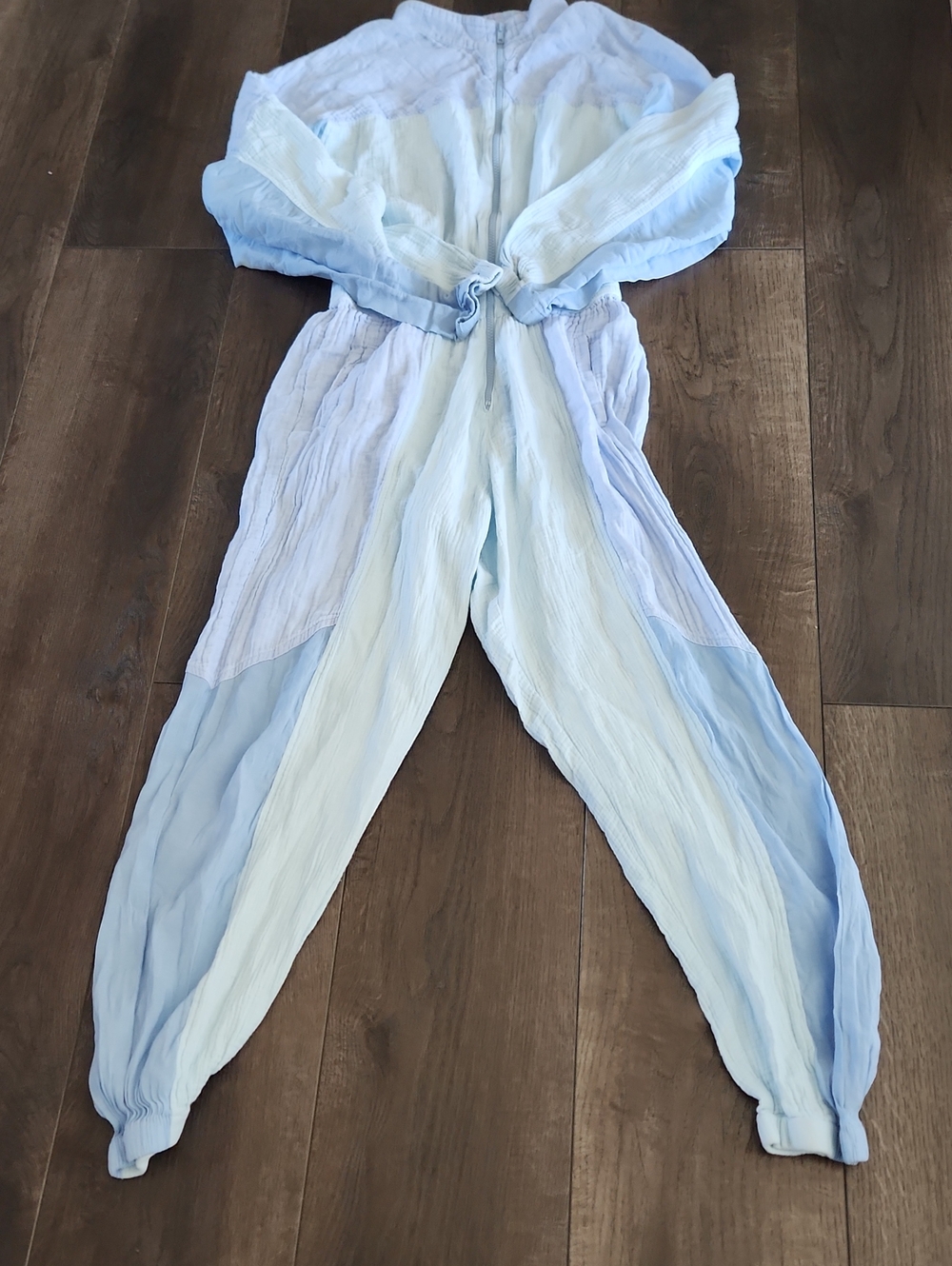 Paradised Jumpsuit Blue Colorblock Size‎ XL FLAW
